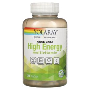 Thực phẩm chức năng Solaray Once Daily High Energy Multivitamin Timed Release 120 VegCaps 076280109016