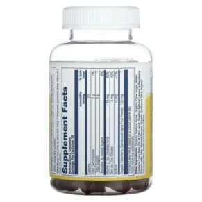 Thực phẩm bổ sung Solaray Organic Elderberry Gummies With Zinc & Vitamin C Lemon & Raspberry 60 Gummies 076280635003