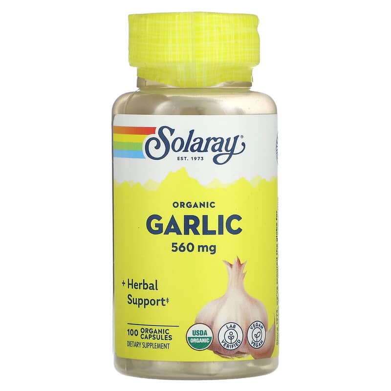Solaray Organic Garlic 560 mg 100 Organic Capsules 8 Thực phẩm chức năng Solaray Organic Garlic 560 mg 100 Organic Capsules 076280192858