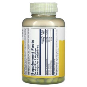 Thực phẩm bổ sung Solaray Quercetin Bromelain & Vitamin C 120 VegCaps 076280044676