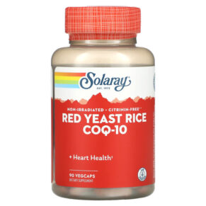 Thực phẩm chức năng Solaray Red Yeast Rice CoQ-10 90 VegCaps 076280121551