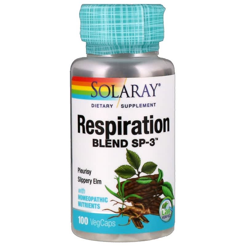 Solaray Respiration Blend SP-3 100 VegCaps 8 Thực phẩm chức năng Solaray Respiration Blend SP-3 100 VegCaps 076280002300