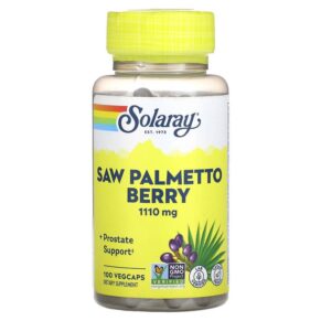 Thực phẩm chức năng Solaray Saw Palmetto Berry 555 mg 100 VegCaps 076280195507