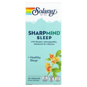 Thực phẩm chức năng Solaray SharpMind Sleep 30 Vegcaps 076280507874