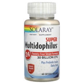 Thực phẩm chức năng Solaray Super Multidophilus 15 Billion CFU 60 Enteric Vegcaps 076280905786