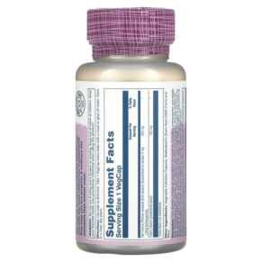 Thực phẩm bổ sung Solaray Tart Cherry Celery Seed 620 mg 60 VegCaps 076280174045