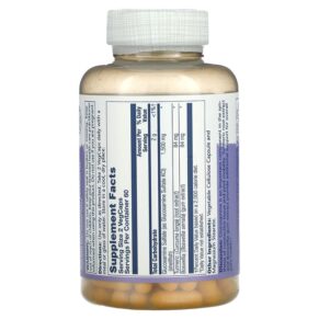 Thực phẩm bổ sung Solaray Two Daily Glucosamine Sulfate with Turmeric & Boswellia 1.500 mg 120 VegCaps 076280081527