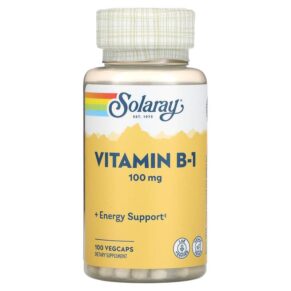 Thực phẩm chức năng Solaray Vitamin B-1 100 mg 100 VegCaps 076280043259
