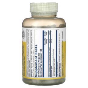 Thực phẩm bổ sung Solaray Vitamin C & Bioflavonoids 250 VegCaps 076280044331