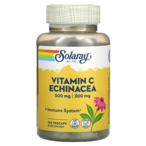 Thực phẩm chức năng Solaray Vitamin C Echinacea 500 mg / 300 mg 120 VegCaps 076280043945