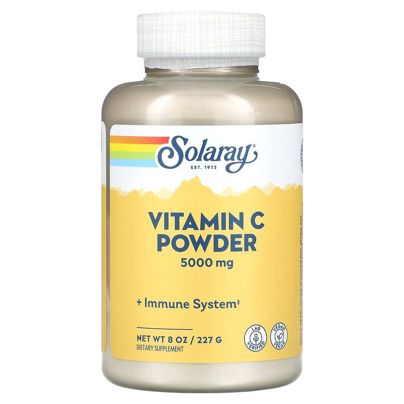 Solaray Vitamin C Powder 5.000 mg 8 oz (227 g) 8 Thực phẩm chức năng Solaray Vitamin C Powder 5.000 mg 8 oz (227 g) 076280044959