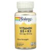 Thực phẩm chức năng Solaray Vitamin D3 + K2 120 VegCaps 076280574456