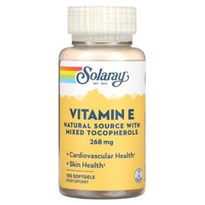Thực phẩm chức năng Solaray Vitamin E 268 mg 100 Softgels 076280041637
