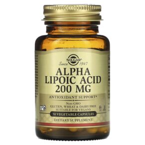 Thực phẩm chức năng Solgar Alpha Lipoic Acid 200 mg 50 Vegetable Capsules 033984000582