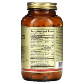 Thực phẩm bổ sung Solgar B-Complex "100" 250 Tablets 033984011625