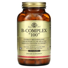 Thực phẩm chức năng Solgar B-Complex "100" 250 Tablets 033984011625
