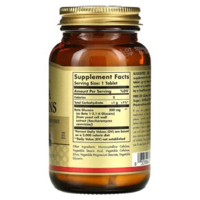 Thực phẩm bổ sung Solgar Beta Glucans 60 Tablets 033984002357