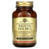 Thực phẩm chức năng Solgar Biotin 1.000 mcg 250 Vegetable Capsules 033984003125