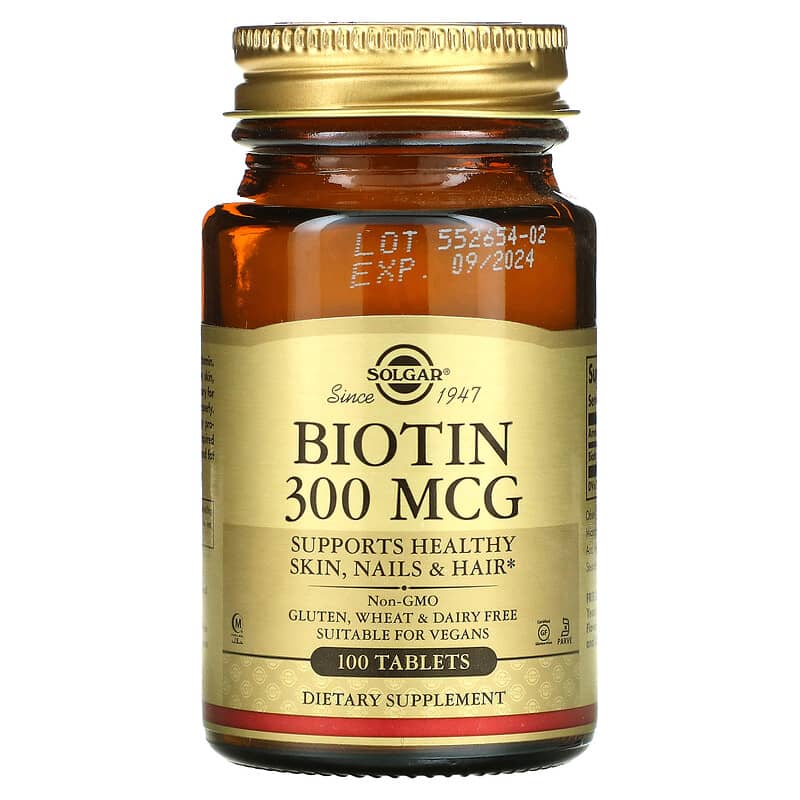 Solgar Biotin 300 mcg 100 Tablets 8 Thực phẩm chức năng Solgar Biotin 300 mcg 100 Tablets 033984002807