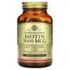 Solgar Biotin 5.000 mcg 100 Vegetable Capsules 5 Thực phẩm chức năng Solgar Biotin 5.000 mcg 100 Vegetable Capsules 033984003149