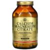 Thực phẩm chức năng Solgar Calcium Magnesium Citrate 250 Tablets 033984005105
