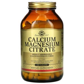Thực phẩm chức năng Solgar Calcium Magnesium Citrate 250 Tablets 033984005105