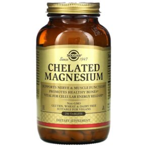Thực phẩm chức năng Solgar Chelated Magnesium 250 Tablets 033984594333
