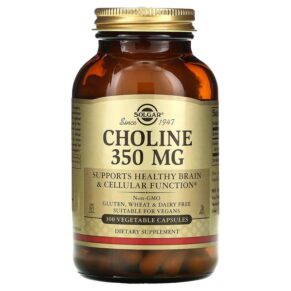 Thực phẩm chức năng Solgar Choline 350 mg 100 Vegetable Capsule 033984008304