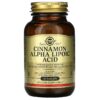 Thực phẩm chức năng Solgar Cinnamon Alpha Lipoic Acid 60 Tablets 033984008786