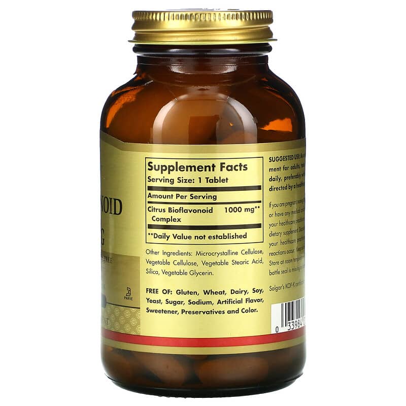 Solgar Citrus Bioflavonoid Complex 1.000 mg 100 Tablets 2 Thực phẩm bổ sung Solgar Citrus Bioflavonoid Complex 1.000 mg 100 Tablets 033984009202