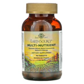 Thực phẩm chức năng Solgar Earth Source Multi-Nutrient Providing Whole Food Concentrates 90 Tablets 033984591929