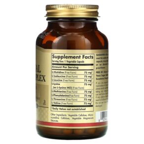 Thực phẩm bổ sung Solgar Essential Amino Complex 90 Vegetable Capsules 033984001022