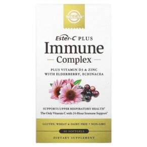 Thực phẩm chức năng Solgar Ester-C Plus Immune Complex 60 Softgels 033984006836