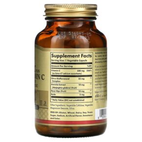 Thực phẩm bổ sung Solgar Ester-C Plus Vitamin C 500 mg 100 Vegetable Capsules 033984010390