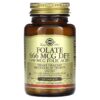 Thực phẩm chức năng Solgar Folate 400 mcg 250 Tablets 033984010819