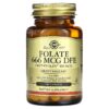 Thực phẩm chức năng Solgar Folate 666 mcg DFE 100 Tablets 033984019416