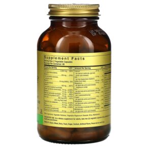 Solgar Formula V VM-75 Multiple Vitamins with Chelated Minerals 120 Vegetable Capsules 3 Thực phẩm bổ sung Solgar Formula V VM-75 Multiple Vitamins with Chelated Minerals 120 Vegetable Capsules 033984011670