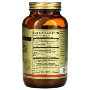 Thực phẩm bổ sung Solgar Glucosamine Chondroitin MSM Triple Strength 120 Tablets 033984013193