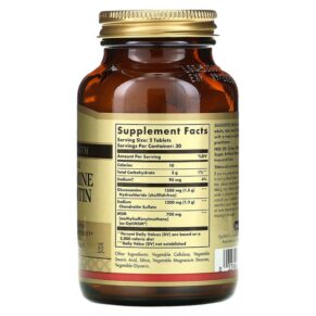 Thực phẩm bổ sung Solgar Glucosamine Chondroitin MSM Triple Strength 60 Tablets 033984013186
