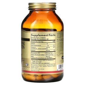 Thực phẩm bổ sung Solgar Glucosamine Chondroitin MSM with Ester-C 180 Tablets 033984012721