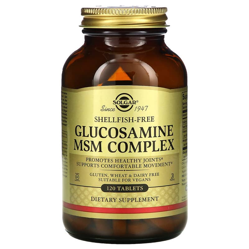 Solgar Glucosamine MSM Complex 120 Tablets 8 Thực phẩm chức năng Solgar Glucosamine MSM Complex 120 Tablets 033984013155
