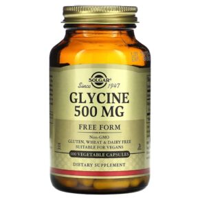 Thực phẩm chức năng Solgar Glycine 500 mg 100 Vegetable Capsules 033984013704