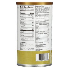 Thực phẩm bổ sung Solgar Grass Fed Whey To Go Protein Powder Vanilla 11.9 oz (338 g) 033984036673