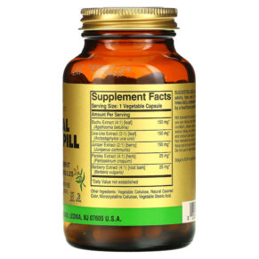 Thực phẩm bổ sung Solgar Herbal Water Pill 100 Vegetable Capsules 033984039476