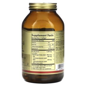 Thực phẩm bổ sung Solgar Kosher Omega-3 740 mg 100 Softgels 033984005495