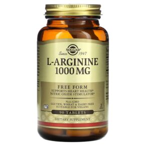 Thực phẩm chức năng Solgar L-Arginine Free Form 1.000 mg 90 Tablets 033984001503