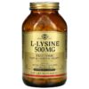 Solgar L-Lysine Free Form 500 mg 250 Vegetable Capsules 4 Thực phẩm chức năng Solgar L-Lysine Free Form 500 mg 250 Vegetable Capsules 033984016828