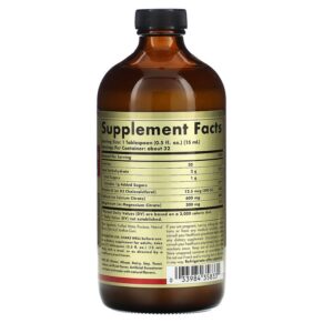 Thực phẩm bổ sung Solgar Liquid Calcium Magnesium Citrate with Vitamin D3 Strawberry 16 fl oz (473 ml) 033984358331