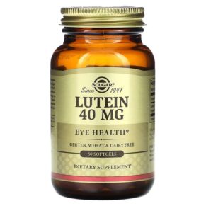 Thực phẩm chức năng Solgar Lutein 40 mg 30 Softgels 033984016774