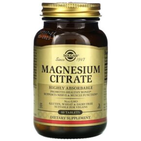 Thực phẩm chức năng Solgar Magnesium Citrate 60 Tablets 033984592049